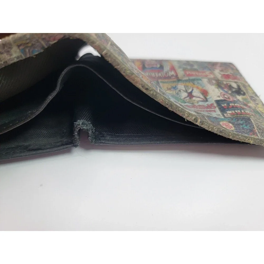 Marvel Comics Genuine Leather Wallet Spider-Man Hulk X-Men Wolverine Thor Worn